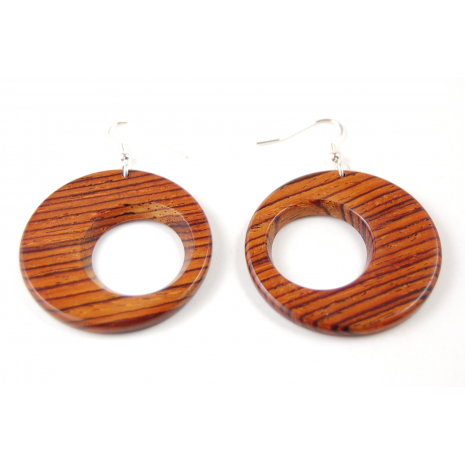 Boucles cocobolo Boucles cocobolo